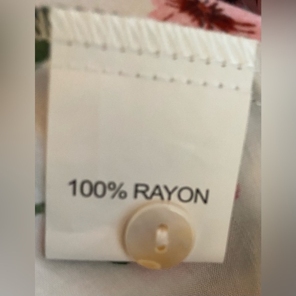 BEACH PARTY floral maxi dress smocked stretchy waist tassel strings size XXL - Picture 13 of 16